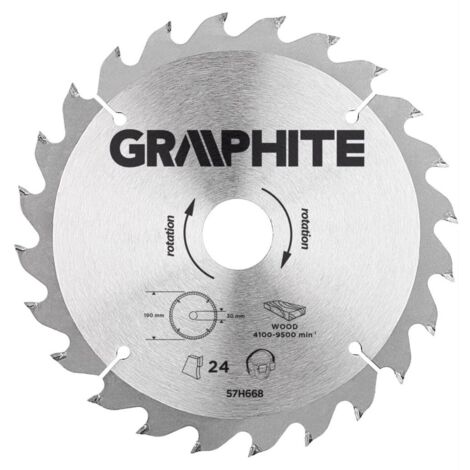 Lame de scie Widia, 190 x 30 mm, 24 dents (1/2)