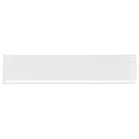 Attaches de câble extrêmes 9,0 × 650 mm, blanches, 50 pièces. (1/5)