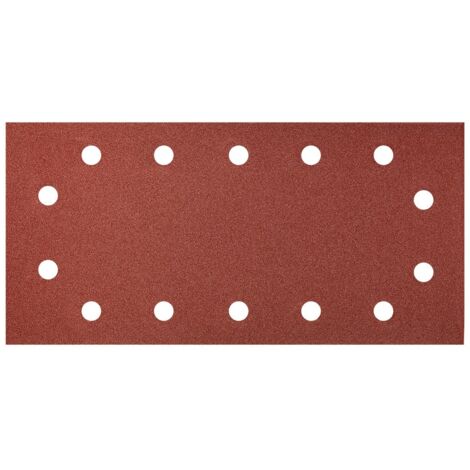 Papier de verre auto-agrippant 115 x 230 mm, K180, lot de 5, avec trous (1/2)