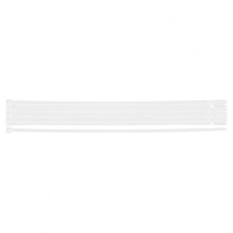 Colliers de serrage extrêmes 4,8 × 300 mm, blancs, 20 pièces. (1/5)