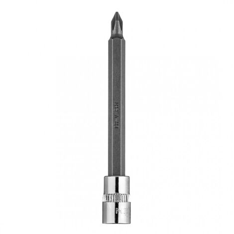 Embout de tournevis Ph1 avec douille 1/4""" longue, 87 mm (1/5)
