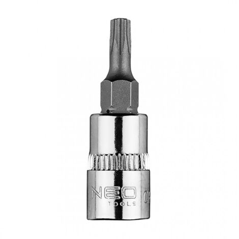 Embout Torx TX20 sur douille 1/4", courte, 37 mm (1/5)