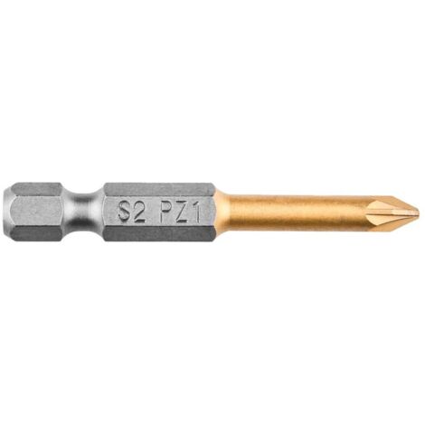 Embout de tournevis en graphite PZ1 12,5 cm - Durable, titane (1/2)