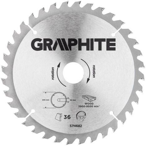Lame de scie Widia, 205 x 30 mm, 36 dents (1/2)