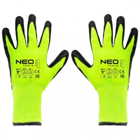 Gants de travail isolés, en nylon enduit de latex, 4142X, taille 9 (1/5)