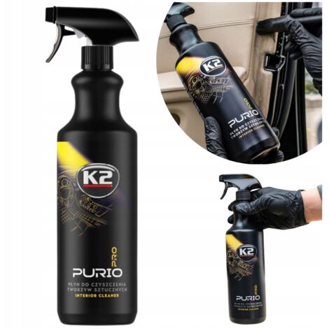 Nettoyant voiture K2 PURIO PRO 1L pour habitacle et plastiques intérieurs