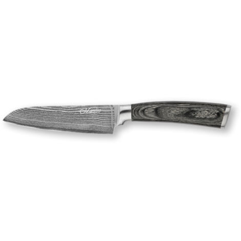 Couteau Santoku 12,5 cm en acier Damas, couteau de cuisine simple MAESTRO MR-1482 (1/3)