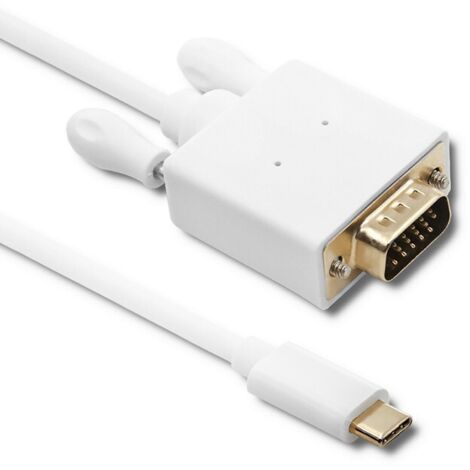 Câble USB 3.1 Type C mâle/VGA mâle Qoltec Full HD Mode alternatif 2 m (1/5)