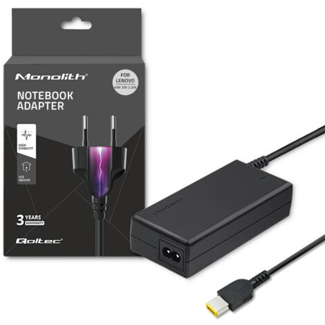 Alimentation Qoltec pour ordinateur portable Lenovo 45 W 20 V 2,25 A Embout fin + broche + câble d'alimentation (1/5)