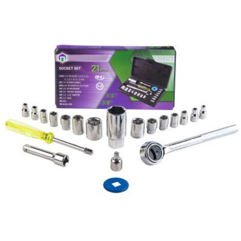 Coffret de 21 douilles 1/4" en cadeau (1/3)