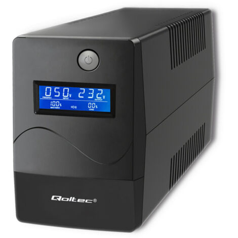 Onduleur interactif Qoltec  Monolith  850 VA  480 W  LCD  USB  RJ45