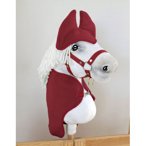 Coffret Hobby Horse A3 : Couverture et bonnet anti-mouches - Bordeaux