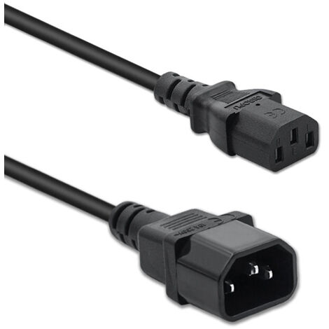 Cordon D'alimentation Type Y C14 Vers C13 + Prise Européenne - 30 Cm, 250V/10A - Pour Onduleur, PDU, Ordinateur