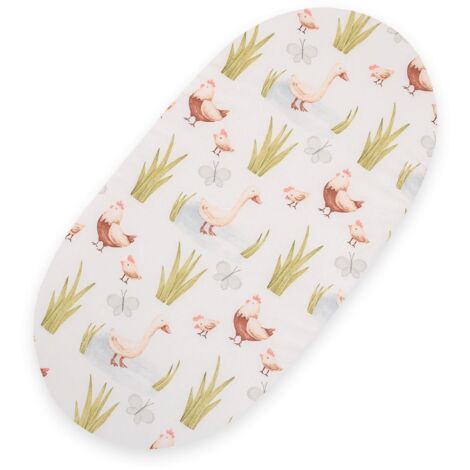 Drap en coton pour couffin Boho 75x35 cm - À la campagne (1/3)