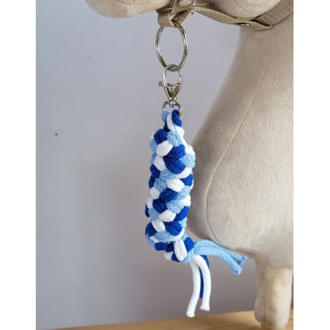 Laisse en corde pour cheval de loisir - Bleu/Bleuet/Blanc (1/2)