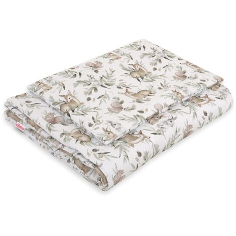 Parure de lit enfant avec garnissage 120x90cm - olive bois (1/2)