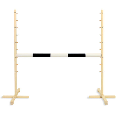 Obstacle de saut pour Hobby Horse poutre 120 cm noir (1/5)