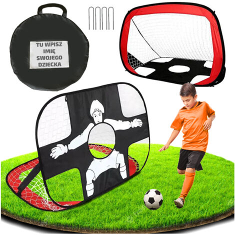 But de football pour enfants, tapis cible portable et pliable, 2 en 1