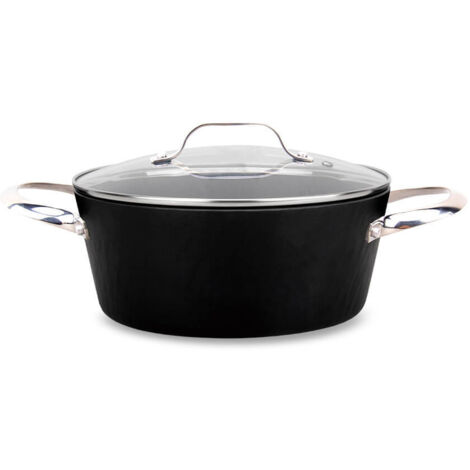 Marmite en pierre avec couvercle MR-4428 (GREBLON 2, induction) 28 cm (1/2)