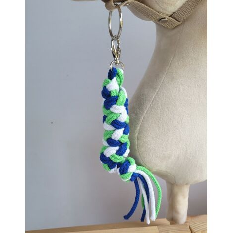Corde pour cheval coton torsadé Norton - bleu/noir - 1,80 m