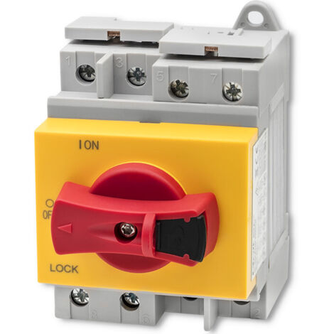 Interrupteur-sectionneur CC Qoltec avec fonction de verrouillage Interrupteur principal 1200 V 32 A 8 kV 4P (1/5)