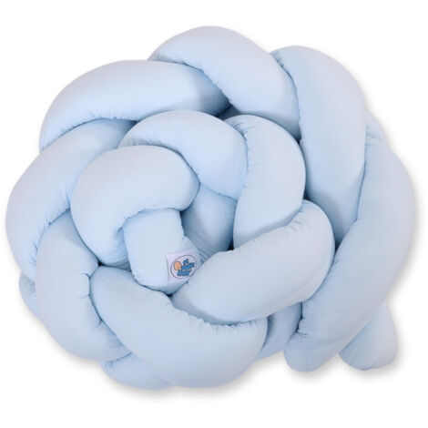 Tour de lit tressé - Bleu