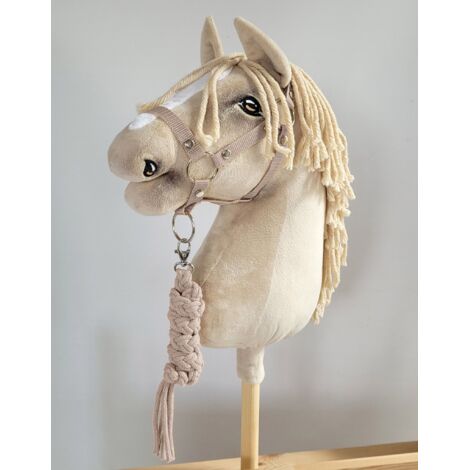 Ensemble Hobby Horse : Licol A3 + Longe en corde - Beige (1/3)