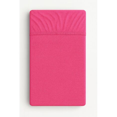 Drap-housse en éponge pour berceau 120x60cm - fuchsia (1/4)