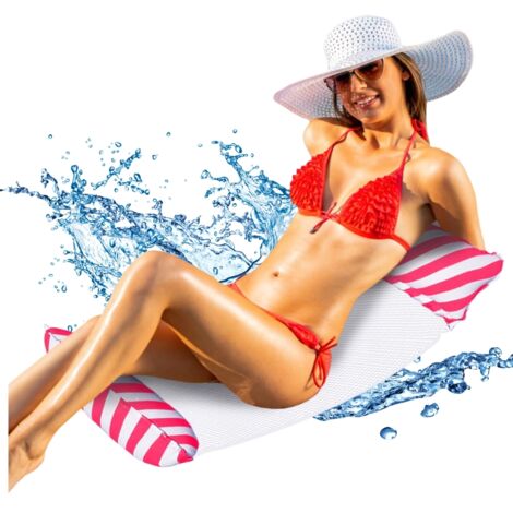 Matelas de natation, hamac gonflable pour piscine, flotteur, fauteuil avec filet (1/5)
