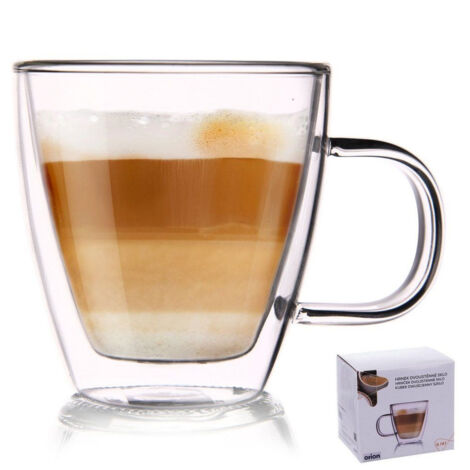 Verre thermique à double paroi pour café latte DOUBLE 180 ml (1/3)