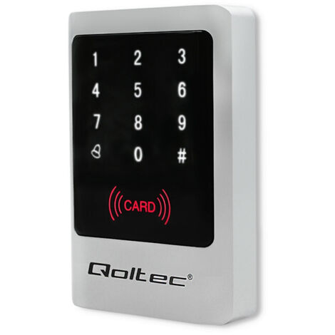 Cadenas à combinaison Qoltec MIMAS avec lecteur RFID Code Carte Porte-clés Cloche IP68 EM (1/5)