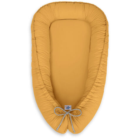 Cocon bébé, double face, parc, lange, Premium MY SWEET BABY - moutarde (1/3)