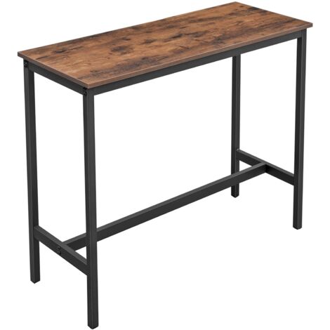 Table étroite, marron foncé, table à manger, 100x40x90  Begryf (1/5)