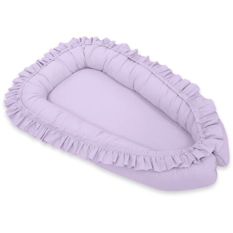 Lange bébé cocon Premium à volants MY SWEET BABY - violet (1/5)