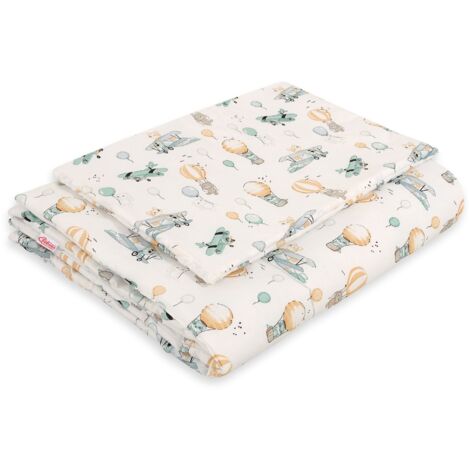 Parure de lit enfant avec garnissage 135x100 cm - Sky Adventure (1/2)