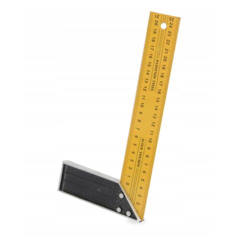 Équerre d'angle jaune-noir 300 mm
