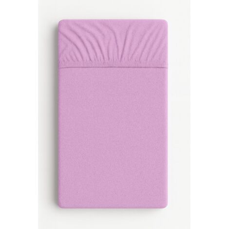 Drap-housse en éponge pour berceau 120x60cm - violet (1/4)