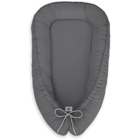 Cocon bébé, double face, parc, lange, Premium MY SWEET BABY - anthracite (1/3)