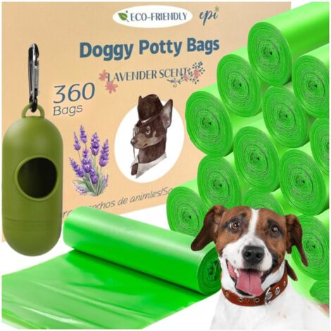Sacs à déjections canines biodégradables, 360 pièces, biologiques + étui PetJet (1/5)