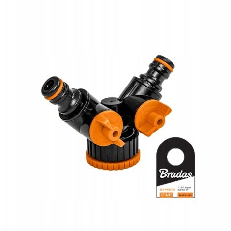 Té Bradas ECO-PWB2222 GW 1x3/4 avec 2 vannes (1/2)
