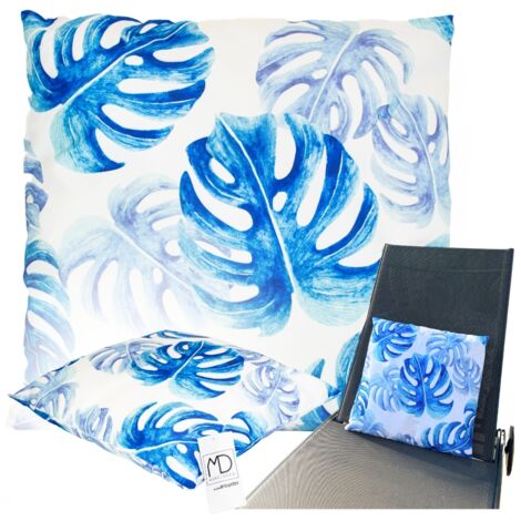 Coussin décoratif pour chaise de jardin, balancelle, banc, 45x45, imperméable, grand (1/5)