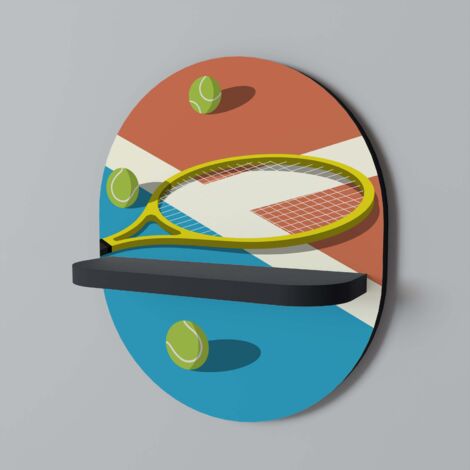 TENNIS ESSENTIALS Étagère ovale noire (1/5)