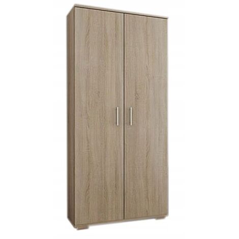 Armoire CALIFORNIA, 4 étagères, D2, 80 cm, CHÊNE SONOMA (1/4)