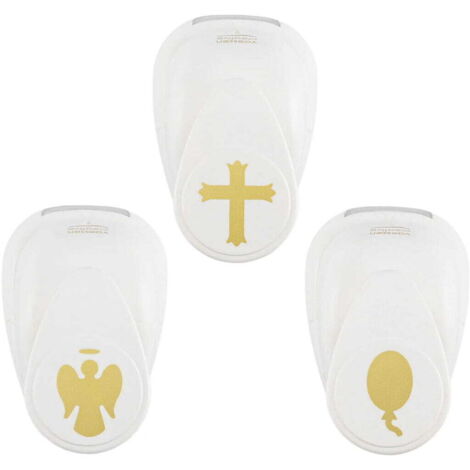 Ensemble de perforatrices pour communion : Croix, Ballon, Ange Vaessen Creative (1/5)