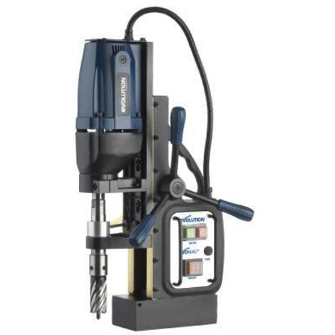 Evolution – Perceuse à colonne magnétique 1200W – Profondeur de perçage 150mm – Force de traction 13000N – Pour métal et béton armé
