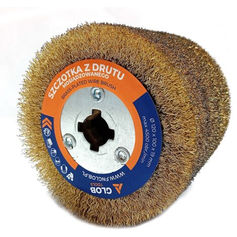 Brosse métallique en laiton vieilli Glob Tools, 120 x 100 x 19 mm (1/5)