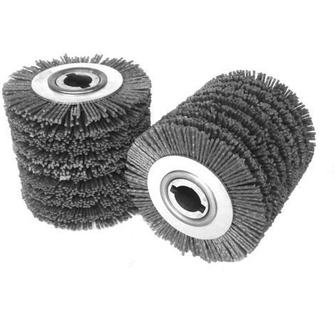 Brosse à bois vieillissante en fibre abrasive en nylon 100 x 100 x 19 mm (1/2)