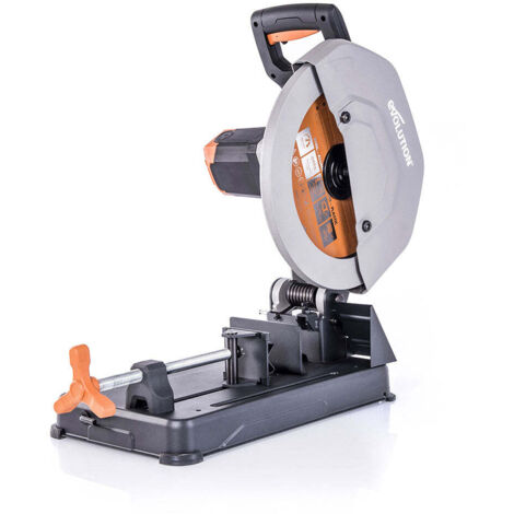 Evolution – Scie à onglet multi-usages 355 mm – Lame multi-matériaux pour bois, métal et plastique – Inclinaison 45° – Coupe nette sans éclat