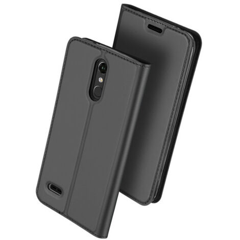 Étui à rabat magnétique DUX DUCIS Skin Pro pour LG K8 2018, gris (1/5)