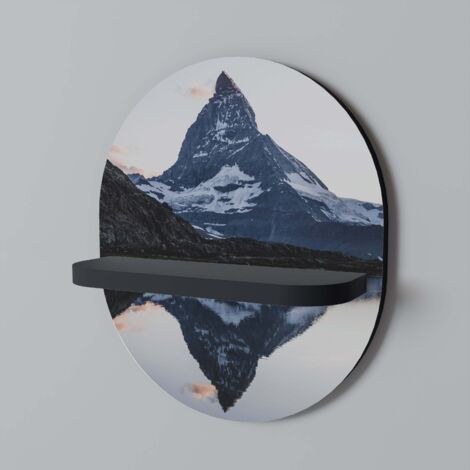 Étagère ovale noire MEMORY OF MATTERHORN (1/5)